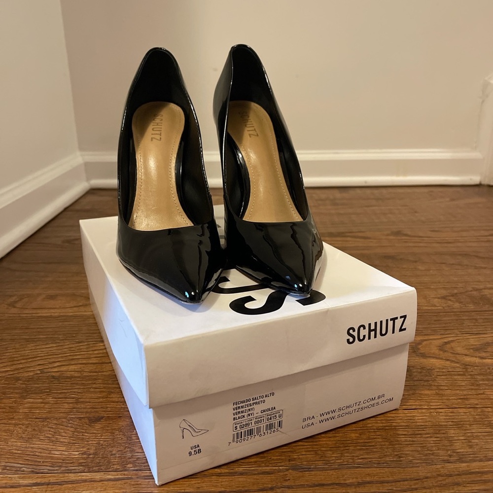 Black Patent Leather Stiletto